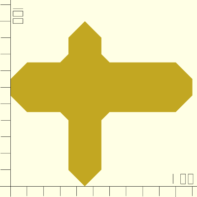 Eine kleine Anzahl an Polygonseiten sorgt für Schrägen